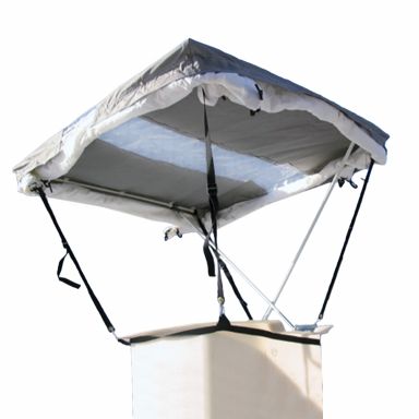 Bucket Tent, 48" x 48", Canopy Roof Window, 72" Non-Detachable Walls