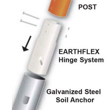 TD5500 Earthflex 3" Round Flexible Ground Mount Delineators