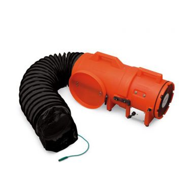 8" Plastic Compact Explosion Proof Blower w/15' Duct Canister