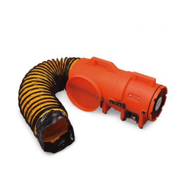 8" AC Plastic Compact Axial Blower w/15' Duct Canister