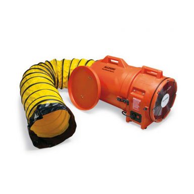 12" AC Plastic Compact Axial Blower w/15' Duct Canister