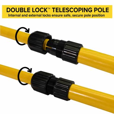 Double Lock Telescoping Fiberglass Poles